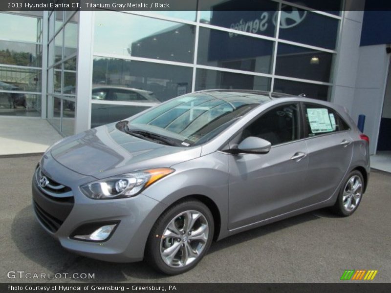 Titanium Gray Metallic / Black 2013 Hyundai Elantra GT