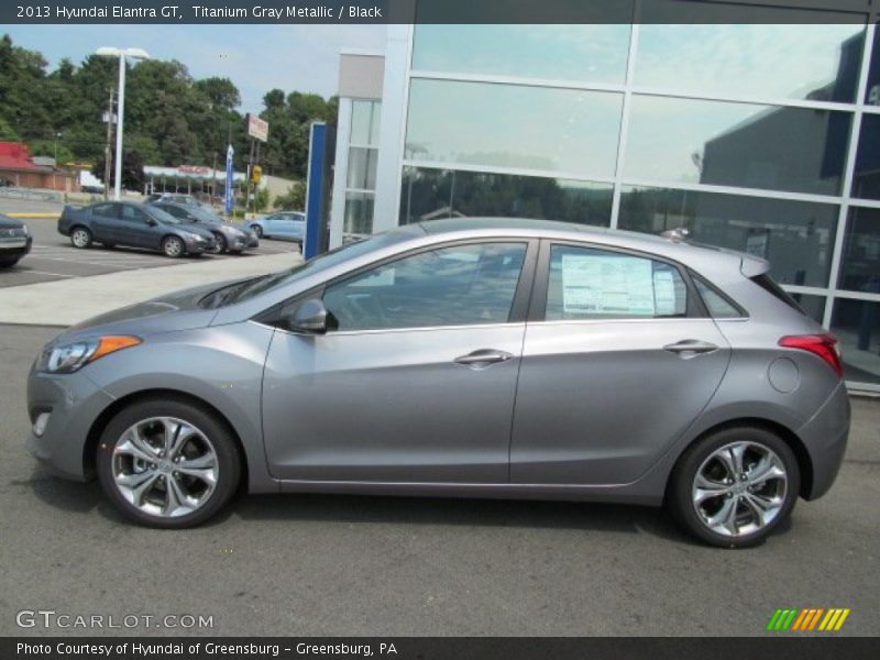 Titanium Gray Metallic / Black 2013 Hyundai Elantra GT