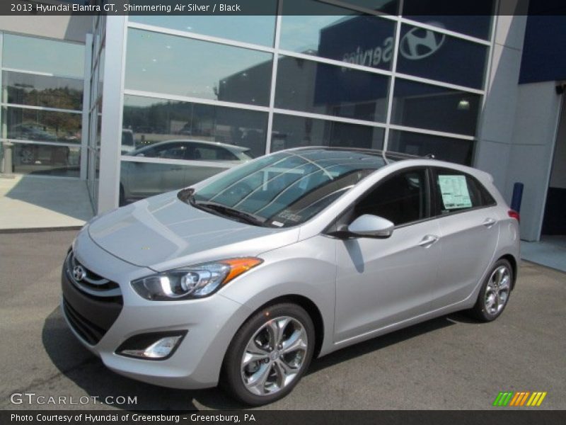 Shimmering Air Silver / Black 2013 Hyundai Elantra GT