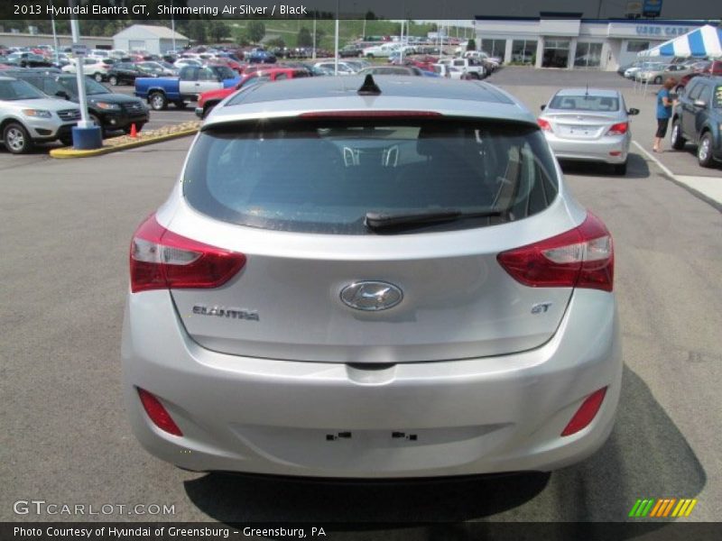 Shimmering Air Silver / Black 2013 Hyundai Elantra GT