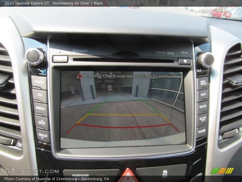 Shimmering Air Silver / Black 2013 Hyundai Elantra GT