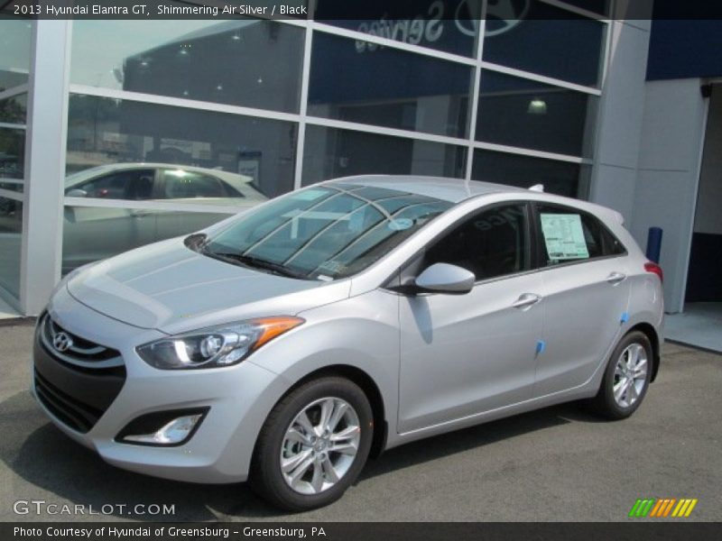 Shimmering Air Silver / Black 2013 Hyundai Elantra GT