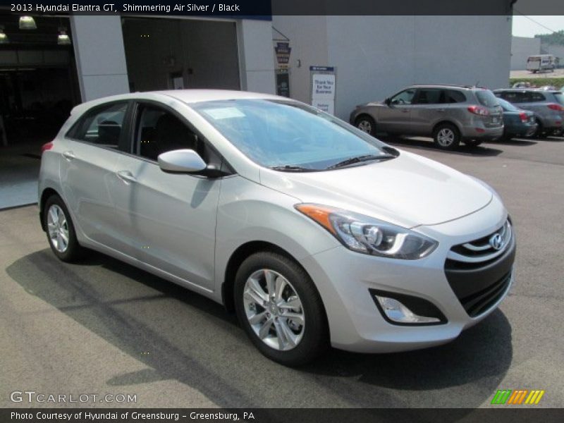 Shimmering Air Silver / Black 2013 Hyundai Elantra GT