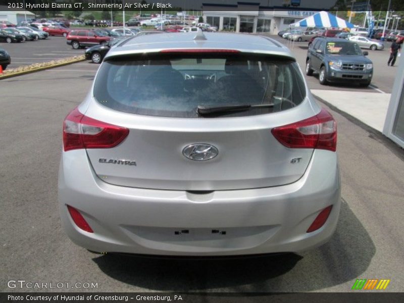 Shimmering Air Silver / Black 2013 Hyundai Elantra GT