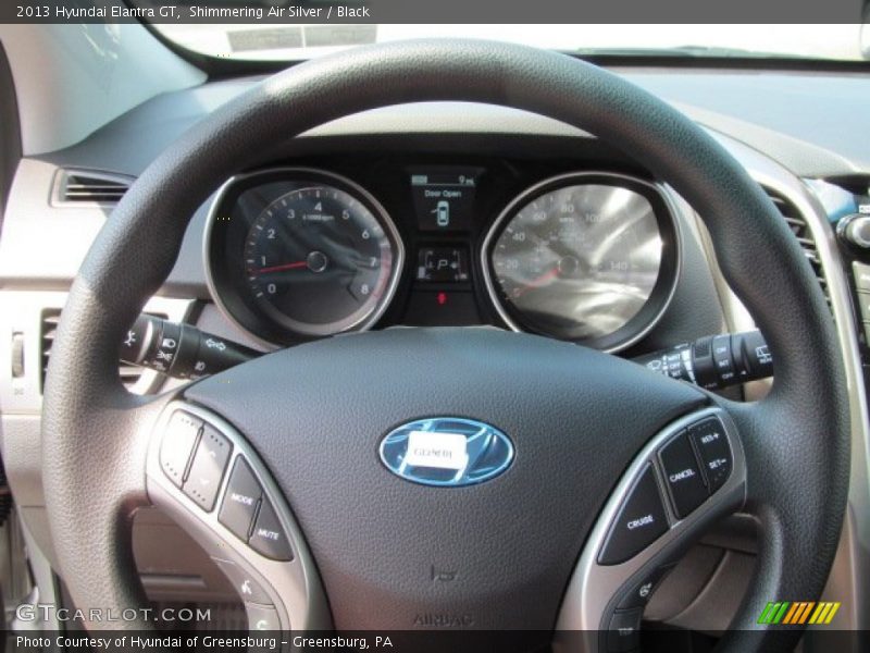 Shimmering Air Silver / Black 2013 Hyundai Elantra GT