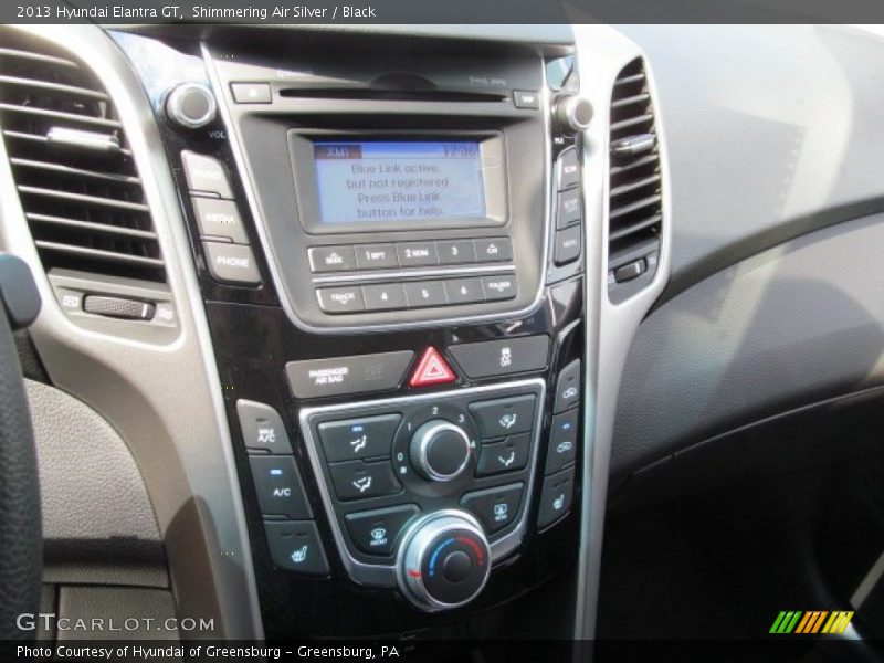 Shimmering Air Silver / Black 2013 Hyundai Elantra GT