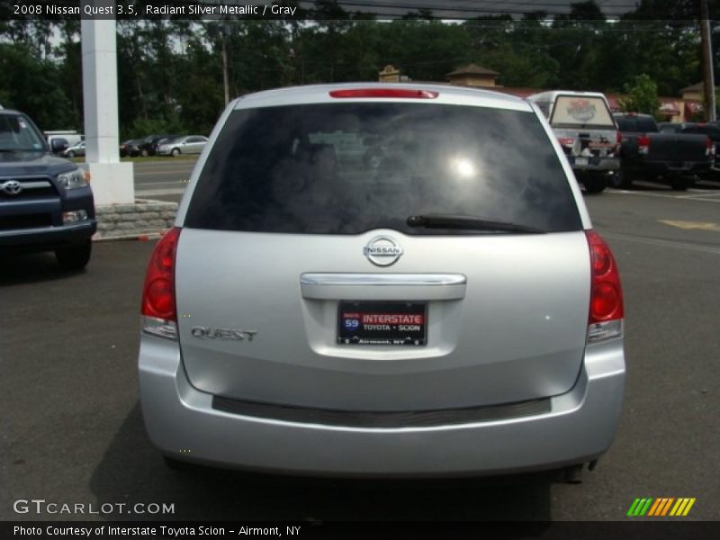 Radiant Silver Metallic / Gray 2008 Nissan Quest 3.5