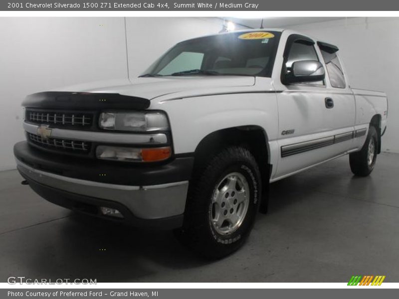Summit White / Medium Gray 2001 Chevrolet Silverado 1500 Z71 Extended Cab 4x4