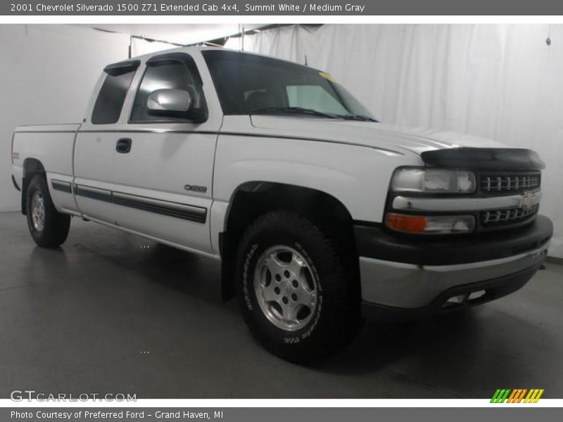 Summit White / Medium Gray 2001 Chevrolet Silverado 1500 Z71 Extended Cab 4x4