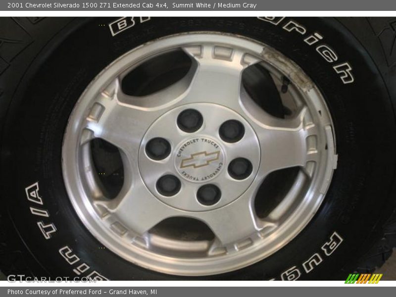 Summit White / Medium Gray 2001 Chevrolet Silverado 1500 Z71 Extended Cab 4x4