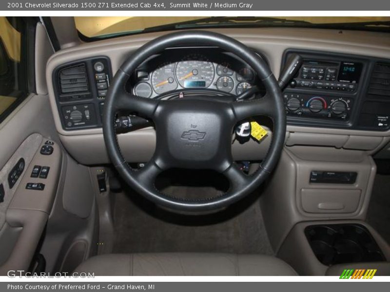 Summit White / Medium Gray 2001 Chevrolet Silverado 1500 Z71 Extended Cab 4x4