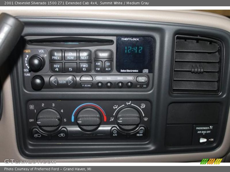 Summit White / Medium Gray 2001 Chevrolet Silverado 1500 Z71 Extended Cab 4x4