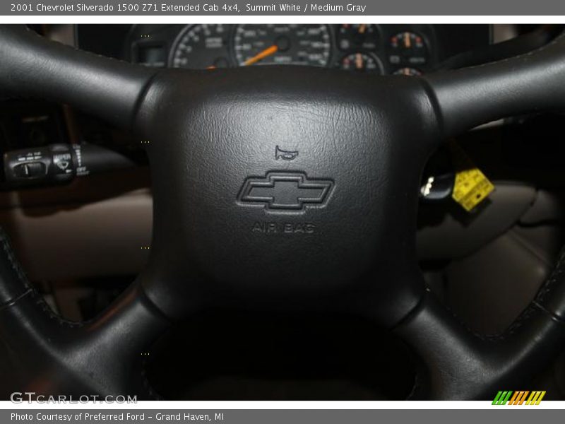 Summit White / Medium Gray 2001 Chevrolet Silverado 1500 Z71 Extended Cab 4x4