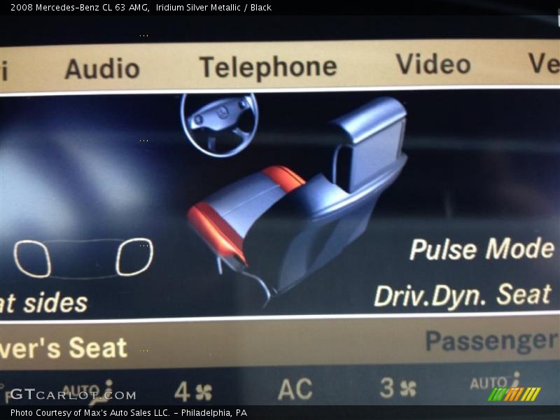 Iridium Silver Metallic / Black 2008 Mercedes-Benz CL 63 AMG