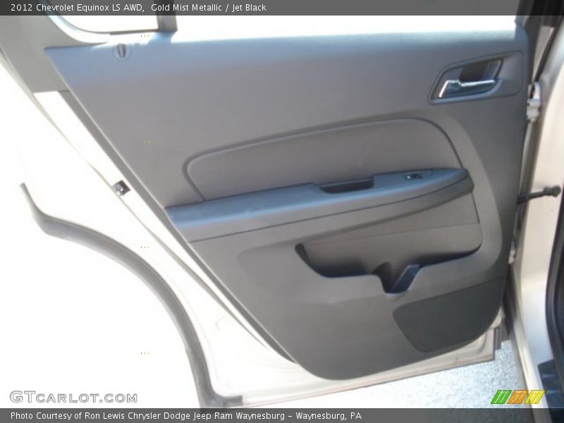 Gold Mist Metallic / Jet Black 2012 Chevrolet Equinox LS AWD