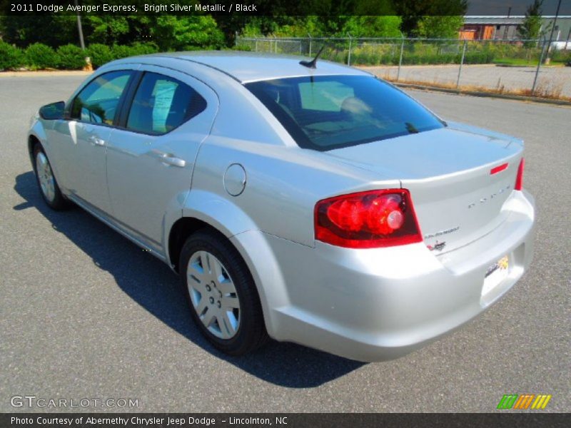Bright Silver Metallic / Black 2011 Dodge Avenger Express
