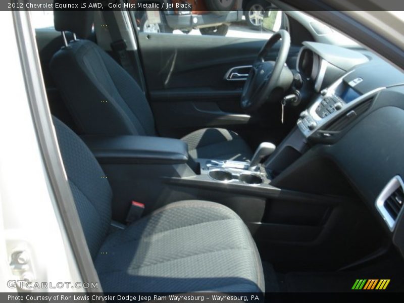 Gold Mist Metallic / Jet Black 2012 Chevrolet Equinox LS AWD