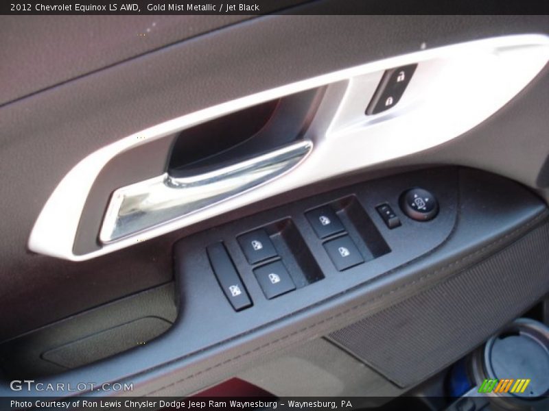 Gold Mist Metallic / Jet Black 2012 Chevrolet Equinox LS AWD