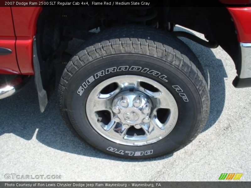 Flame Red / Medium Slate Gray 2007 Dodge Ram 2500 SLT Regular Cab 4x4