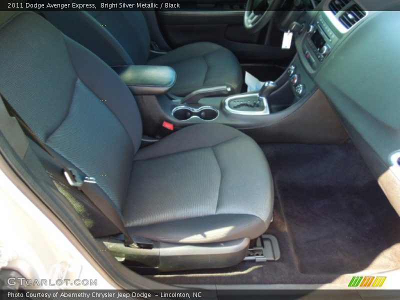 Bright Silver Metallic / Black 2011 Dodge Avenger Express