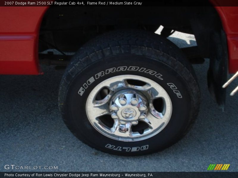Flame Red / Medium Slate Gray 2007 Dodge Ram 2500 SLT Regular Cab 4x4