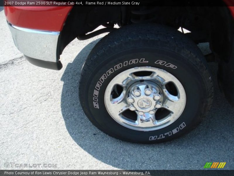 Flame Red / Medium Slate Gray 2007 Dodge Ram 2500 SLT Regular Cab 4x4