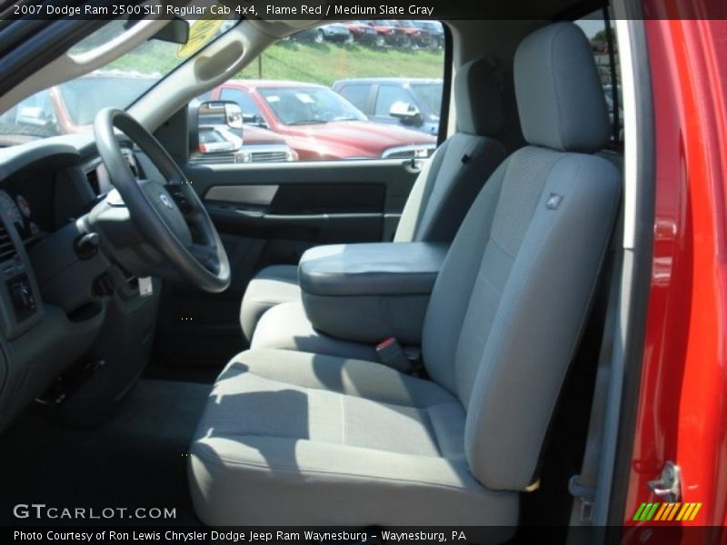 Flame Red / Medium Slate Gray 2007 Dodge Ram 2500 SLT Regular Cab 4x4