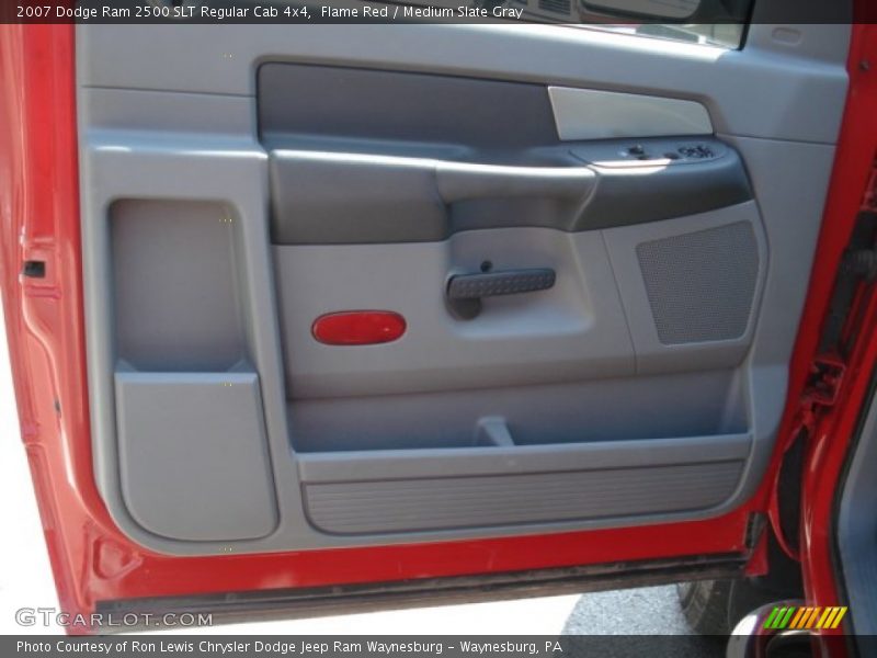 Flame Red / Medium Slate Gray 2007 Dodge Ram 2500 SLT Regular Cab 4x4
