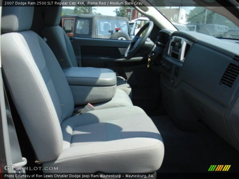 Flame Red / Medium Slate Gray 2007 Dodge Ram 2500 SLT Regular Cab 4x4