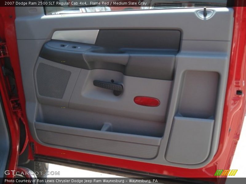 Flame Red / Medium Slate Gray 2007 Dodge Ram 2500 SLT Regular Cab 4x4