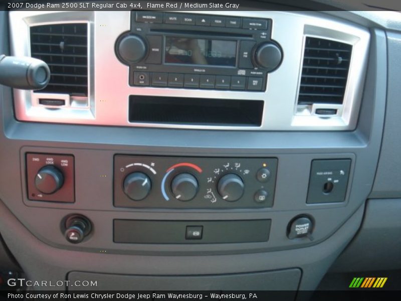 Flame Red / Medium Slate Gray 2007 Dodge Ram 2500 SLT Regular Cab 4x4
