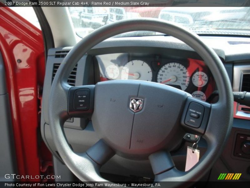 Flame Red / Medium Slate Gray 2007 Dodge Ram 2500 SLT Regular Cab 4x4