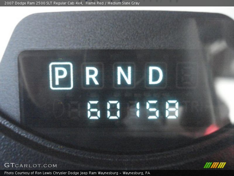 Flame Red / Medium Slate Gray 2007 Dodge Ram 2500 SLT Regular Cab 4x4