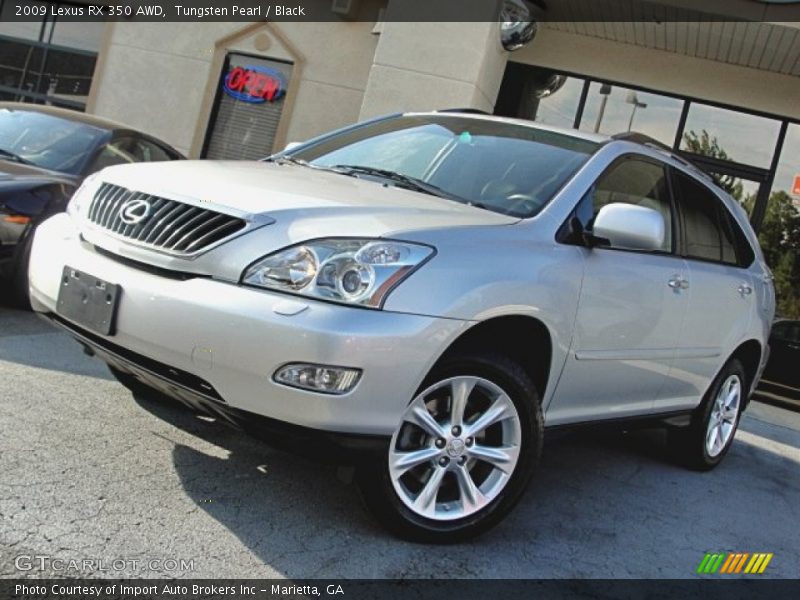 Tungsten Pearl / Black 2009 Lexus RX 350 AWD