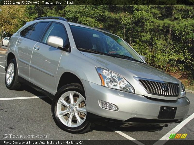 Tungsten Pearl / Black 2009 Lexus RX 350 AWD