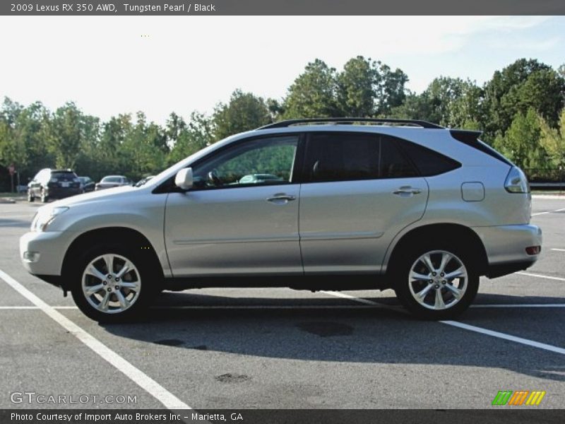 Tungsten Pearl / Black 2009 Lexus RX 350 AWD