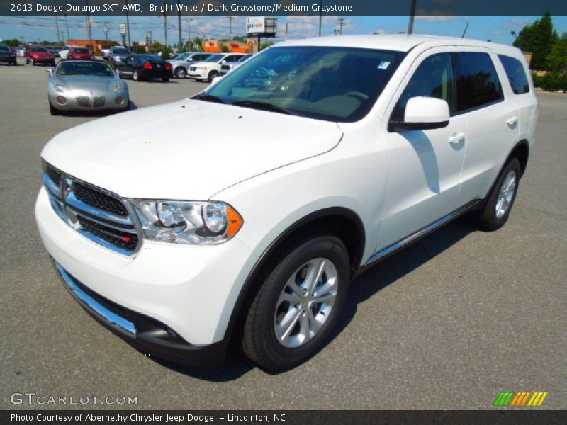 Bright White / Dark Graystone/Medium Graystone 2013 Dodge Durango SXT AWD