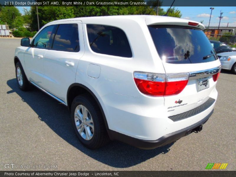 Bright White / Dark Graystone/Medium Graystone 2013 Dodge Durango SXT AWD