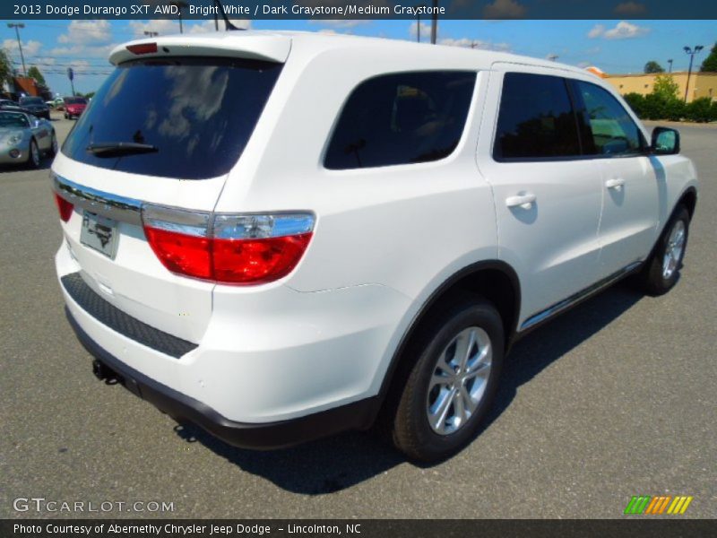 Bright White / Dark Graystone/Medium Graystone 2013 Dodge Durango SXT AWD
