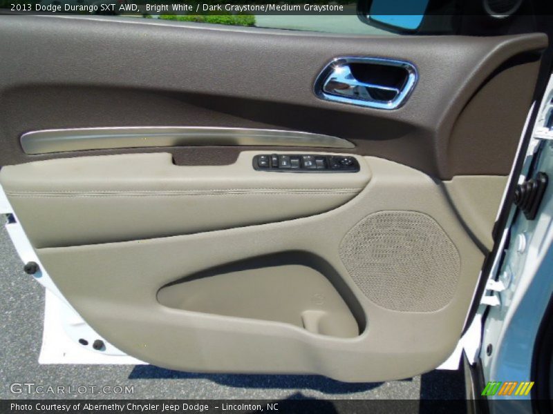 Bright White / Dark Graystone/Medium Graystone 2013 Dodge Durango SXT AWD