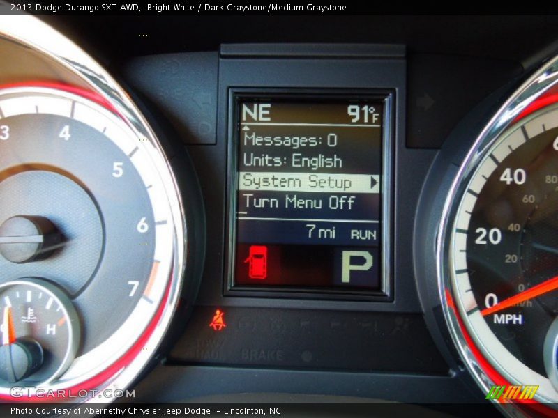 Bright White / Dark Graystone/Medium Graystone 2013 Dodge Durango SXT AWD