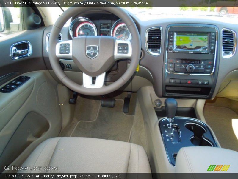 Bright White / Dark Graystone/Medium Graystone 2013 Dodge Durango SXT AWD