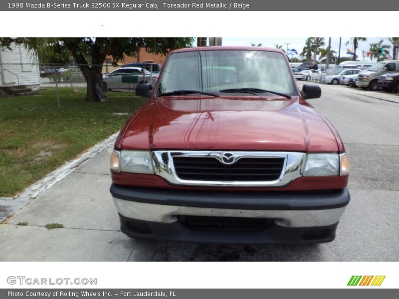 Toreador Red Metallic / Beige 1998 Mazda B-Series Truck B2500 SX Regular Cab