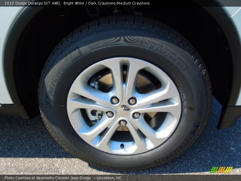 Bright White / Dark Graystone/Medium Graystone 2013 Dodge Durango SXT AWD