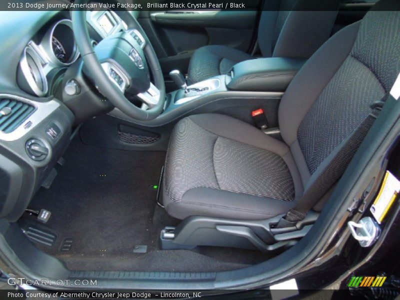 Brilliant Black Crystal Pearl / Black 2013 Dodge Journey American Value Package