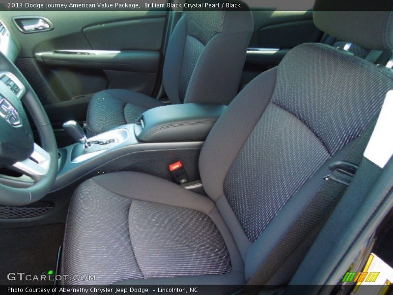Brilliant Black Crystal Pearl / Black 2013 Dodge Journey American Value Package