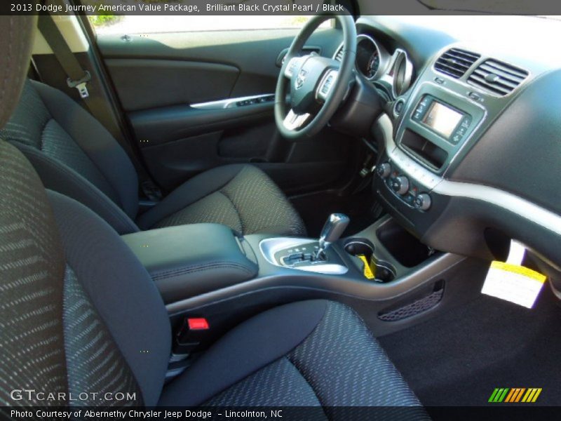 Brilliant Black Crystal Pearl / Black 2013 Dodge Journey American Value Package
