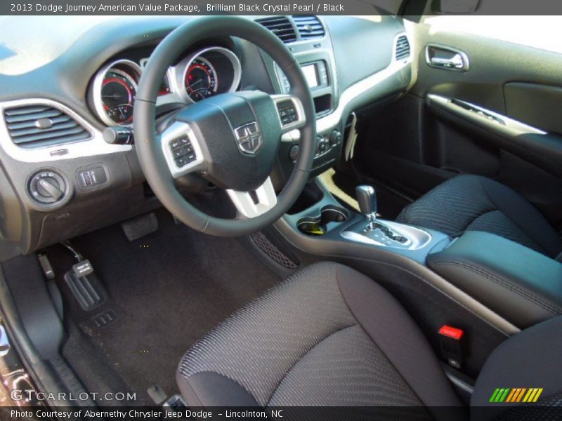 Black Interior - 2013 Journey American Value Package 