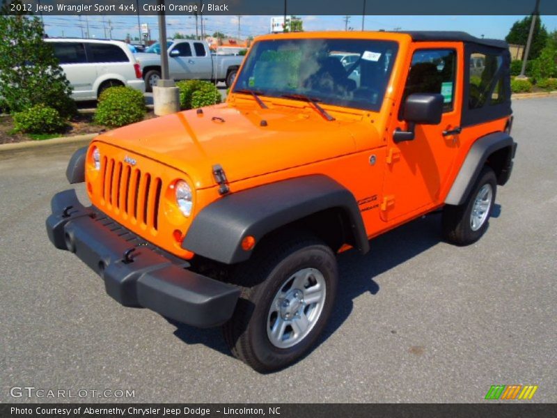 Crush Orange / Black 2012 Jeep Wrangler Sport 4x4
