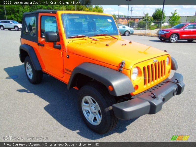 Crush Orange / Black 2012 Jeep Wrangler Sport 4x4